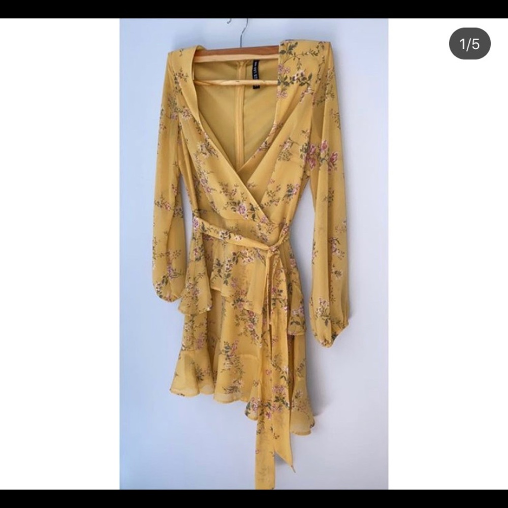 Yellow Floral Dress.